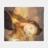 Solistin-Instrument Fleecedecke (Vorderseite (Horizontal))