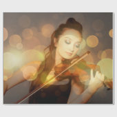 Solistin-Instrument Geschenkpapier (Flach)