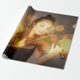 Solistin-Instrument Geschenkpapier