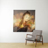 Solistin-Instrument Wandteppich (Beispiel)