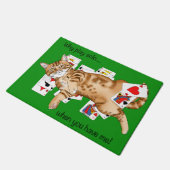 Solitaire Game Cards Cat Fußmatte (Schrägansicht)