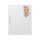 Solitaire Game Cards Cat Notizblock (Rotiert)