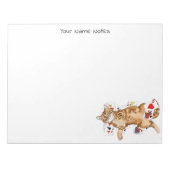 Solitaire Game Cards Cat Notizblock (Vorderseite)