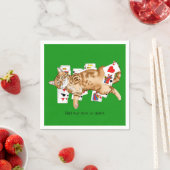 Solitaire Game Cards Cat Serviette (Beispiel)