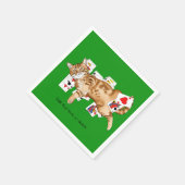 Solitaire Game Cards Cat Serviette (Ecke)