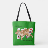 Solitaire Game Cards Cat Tasche (Rückseite)