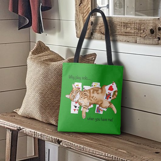 Solitaire Game Cards Cat Tasche