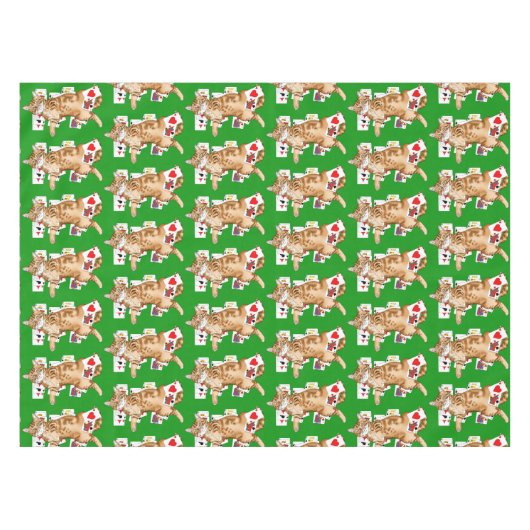 Solitaire Game Cards Cat Tischdecke (Vorderseite (Horizontal))