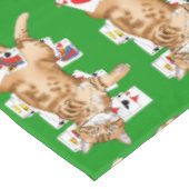 Solitaire Game Cards Cat Tischdecke (Schrägansicht)