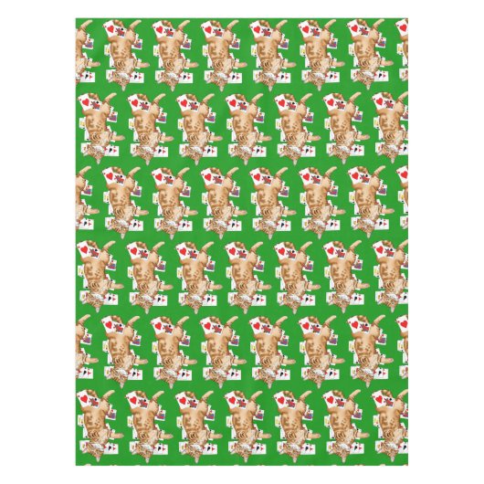 Solitaire Game Cards Cat Tischdecke (Vorderseite)