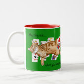 Solitaire Game Cards Cat Zweifarbige Tasse (Links)