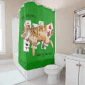 Solitaire Games Cards Cat Duschvorhang (Beispiel)