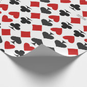 Solitaire-Muster-Geschenkverpackungspapier Geschenkpapier (Ecke)