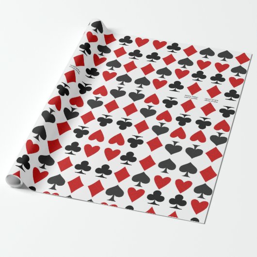 Solitaire-Muster-Geschenkverpackungspapier Geschenkpapier (Ungerollt)