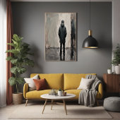 Solitaire Reflektion - Minimalistische Kunst Poster