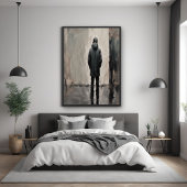 Solitaire Reflektion - Minimalistische Kunst Poster