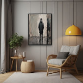 Solitaire Reflektion - Minimalistische Kunst Poster