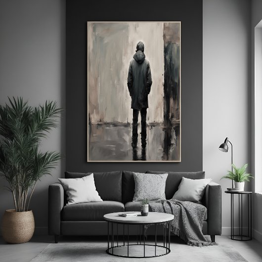 Solitaire Reflektion - Minimalistische Kunst Poster