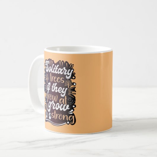 Solitärbäume, wenn sie überhaupt wachsen, wachsen kaffeetasse (Vorderseite Links)