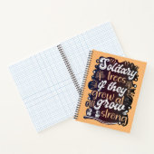 Solitärbäume, wenn sie überhaupt wachsen, wachsen  notizblock (Innenseite)