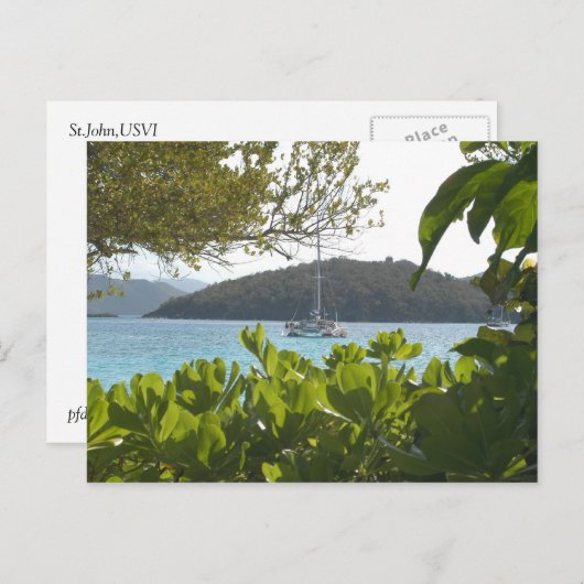 Solitärboot Postkarte (Vorne/Hinten)