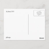 Solitärboot Postkarte (Rückseite)