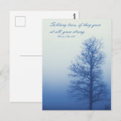 Solitäre Bäume werden stark - Postkarte (Vorne/Hinten)