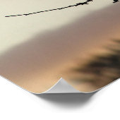 Solitäre Silhouette Poster (Ecke)