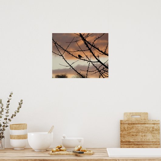 Solitäre Silhouette Poster (Küche)