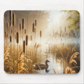 Solitarienente in Golden Morning Mist Mousepad (Vorne)