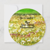 SOLITÄRISCHER BAUM IM BEREICH DER GELBEN BLUME SOM EINLADUNG (Rückseite)