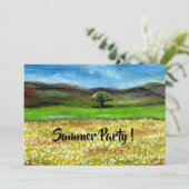 SOLITÄRISCHER BAUM IM BEREICH DER GELBEN BLUME SOM EINLADUNG (Stehend Vorderseite)