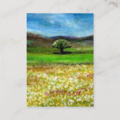 SOLITÄRISCHER BAUM IM BEREICH DER GELBEN BLUME, TU VISITENKARTE (Rückseite)
