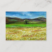 SOLITÄRISCHER BAUM IM BEREICH DER GELBEN BLUME, TU VISITENKARTE (Rückseite)