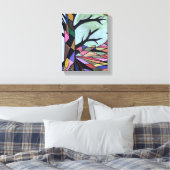 SOLITÄRISCHER BAUM IM MONLIGHT LEINWANDDRUCK (Insitu (Schlafzimmer))