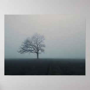 Solitärs-Soul im Nebel Poster