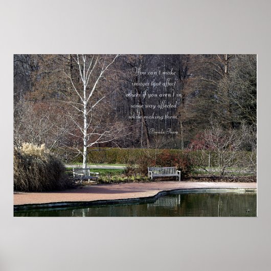 Solitary Bench Inspiration Poster (Vorne)