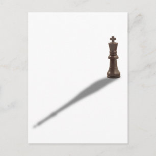 Solitary Black King Postkarte