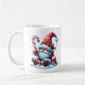 Solitary Christmas Gnome with Candy Kaffeetasse (Links)