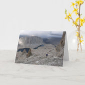 Solitary Hiker, Blank Greeting Gard Karte (Gelbe Blume)