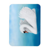 Solitary Mute Swan Premium Magnet (Vertikal)