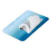 Solitary Mute Swan Premium Magnet (Linke Seite)