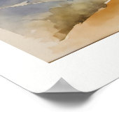 Solitary Olive Tree Botanical Art Print Poster (Ecke)