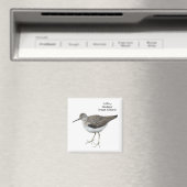 Solitary Sandpiper Magnet (In Situ (Geschirrspüler))