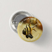 Solitary Stripfish Unterwasser Benutzerdefinierter Button (Vorne & Hinten)