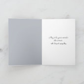 Solitary Swan in neunfachem Beileid Karte (Innenseite)