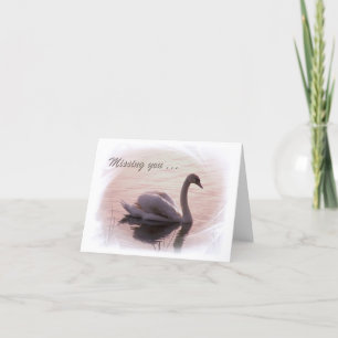 Solitary Swan Karte