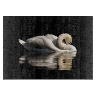 Solitary Swan Schneidebrett