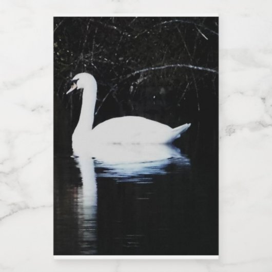 Solitary Swan Weinetikett (Einzelnes Label)