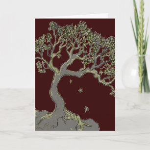 Solitary Tree, Grußkarte Karte